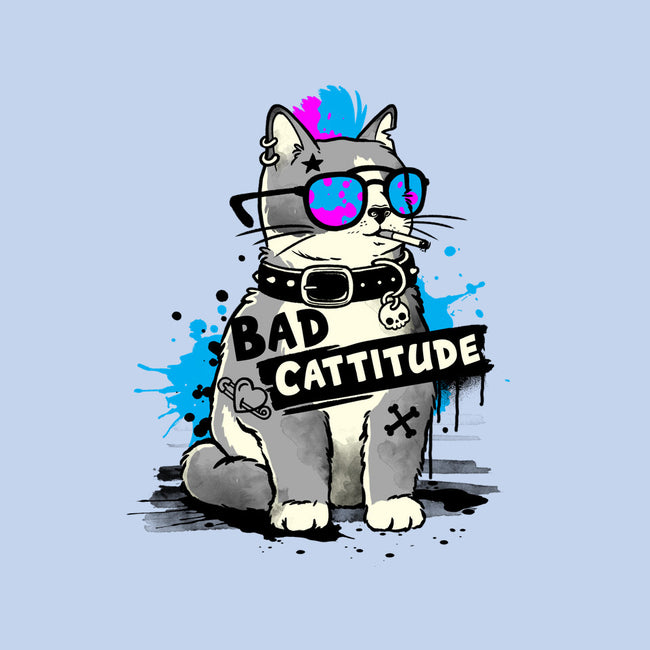 Bad Cattitude Graffiti-None-Beach-Towel-NemiMakeit