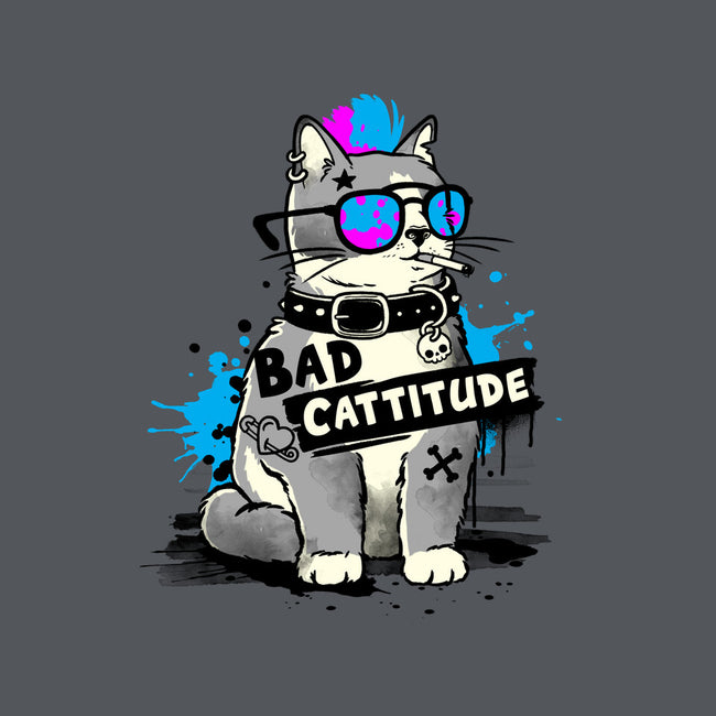 Bad Cattitude Graffiti-None-Fleece-Blanket-NemiMakeit