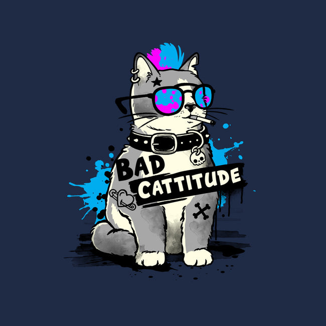 Bad Cattitude Graffiti-None-Glossy-Sticker-NemiMakeit