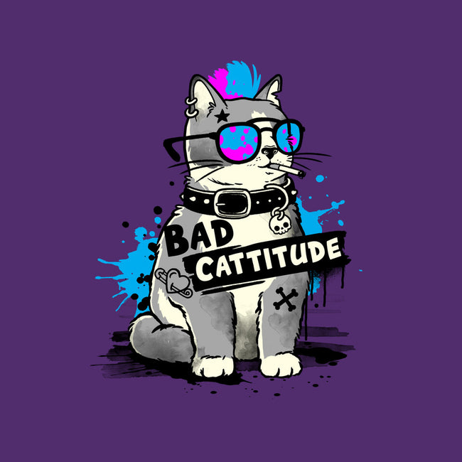 Bad Cattitude Graffiti-None-Stretched-Canvas-NemiMakeit