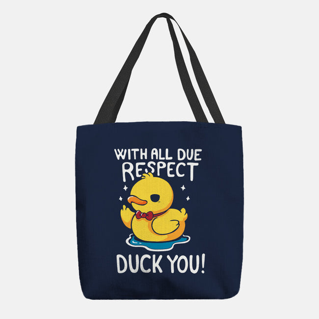 Duck You-None-Basic Tote-Bag-Vallina84