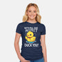 Duck You-Womens-Fitted-Tee-Vallina84