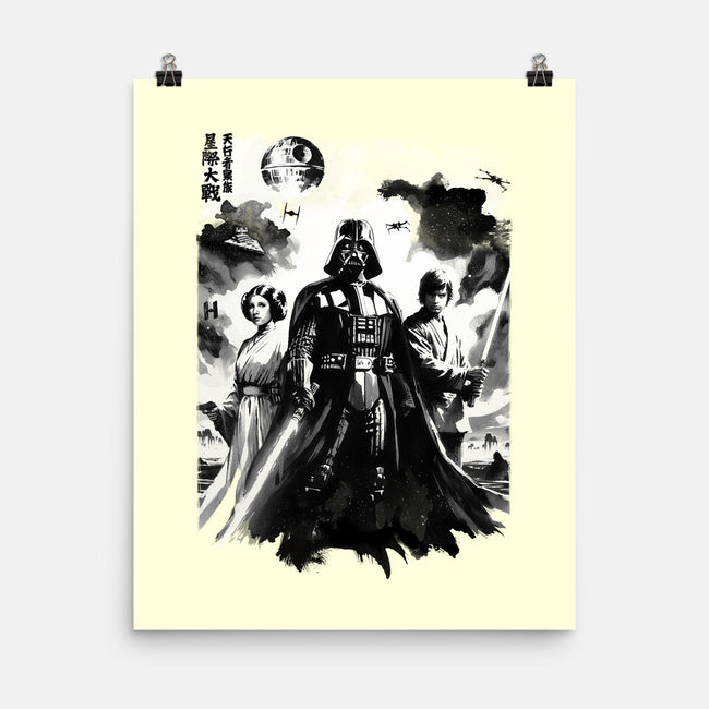 Skywalkers Sumi-e-None-Matte-Poster-DrMonekers