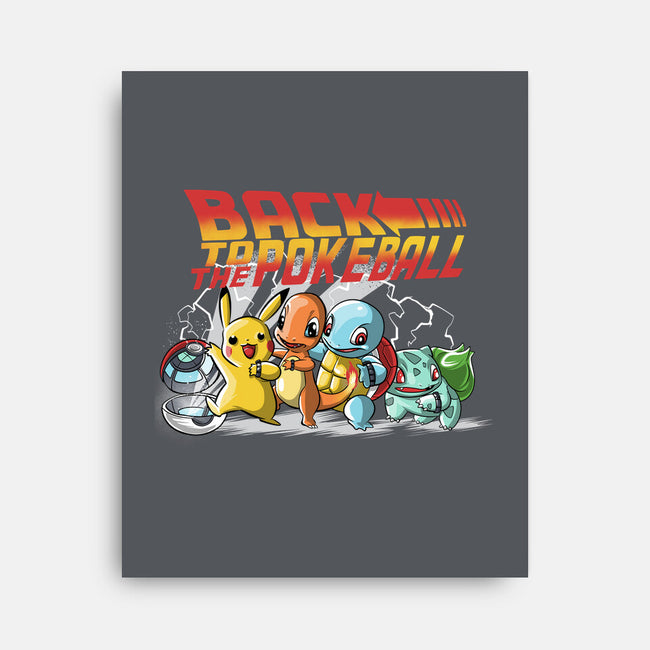 Back To The Pokeball-None-Stretched-Canvas-zascanauta