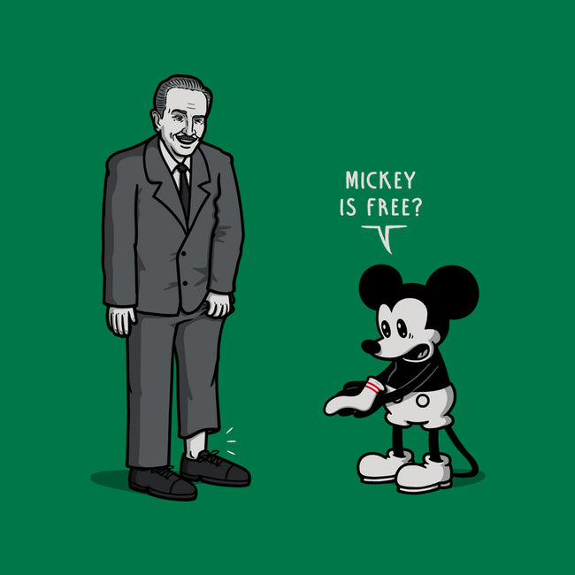 Mickey Is Free-Mens-Long Sleeved-Tee-Raffiti
