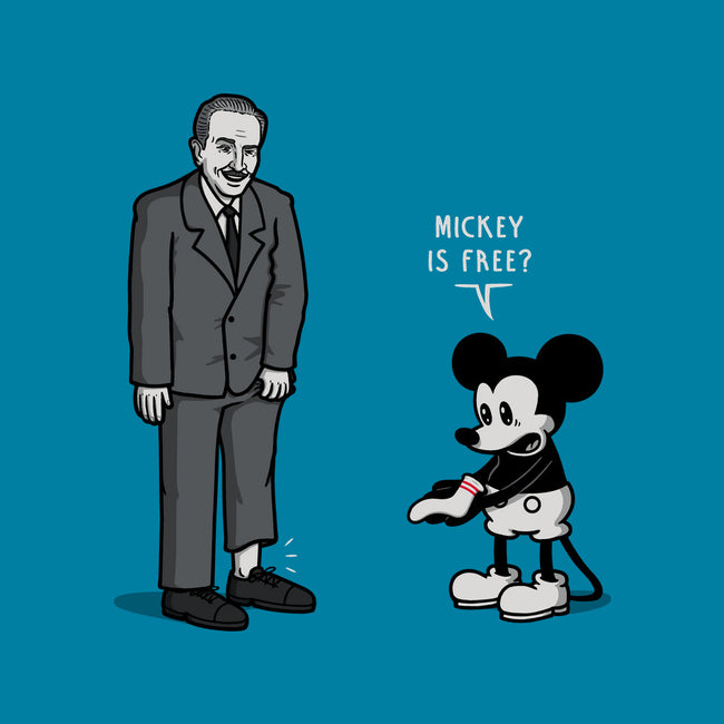 Mickey Is Free-Mens-Basic-Tee-Raffiti