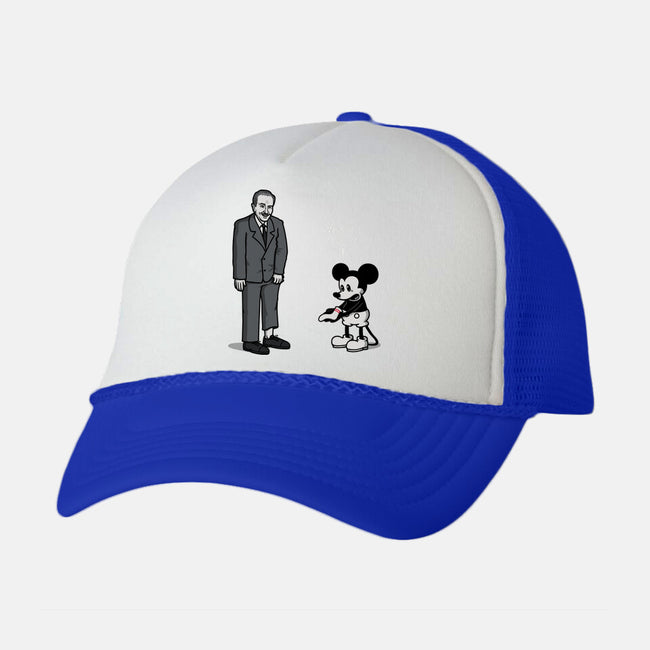 Mickey Is Free-Unisex-Trucker-Hat-Raffiti