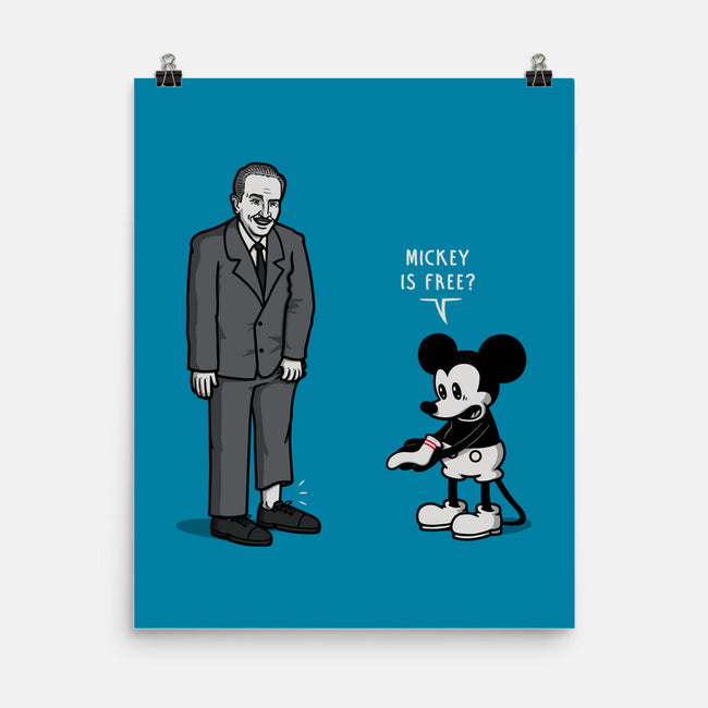 Mickey Is Free-None-Matte-Poster-Raffiti