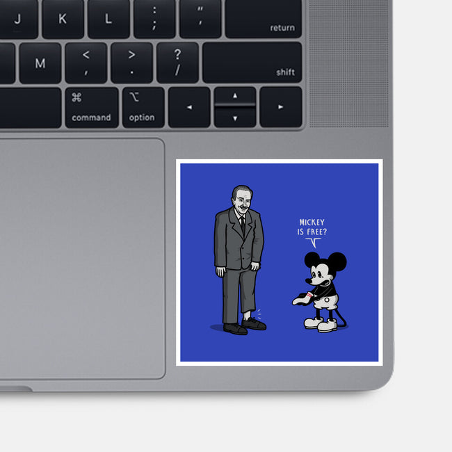 Mickey Is Free-None-Glossy-Sticker-Raffiti