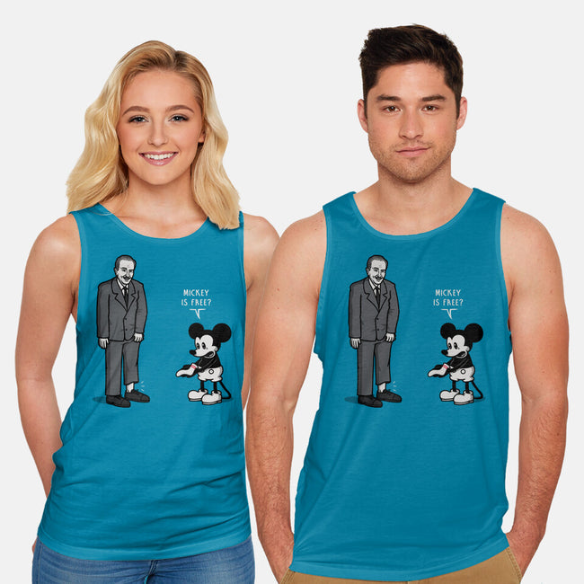 Mickey Is Free-Unisex-Basic-Tank-Raffiti