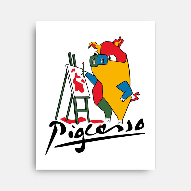 Pigcasso-None-Stretched-Canvas-tobefonseca