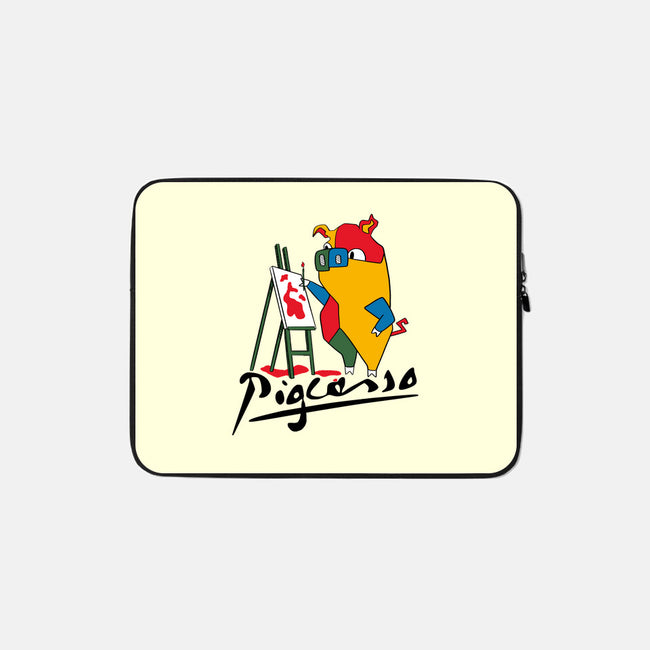 Pigcasso-None-Zippered-Laptop Sleeve-tobefonseca