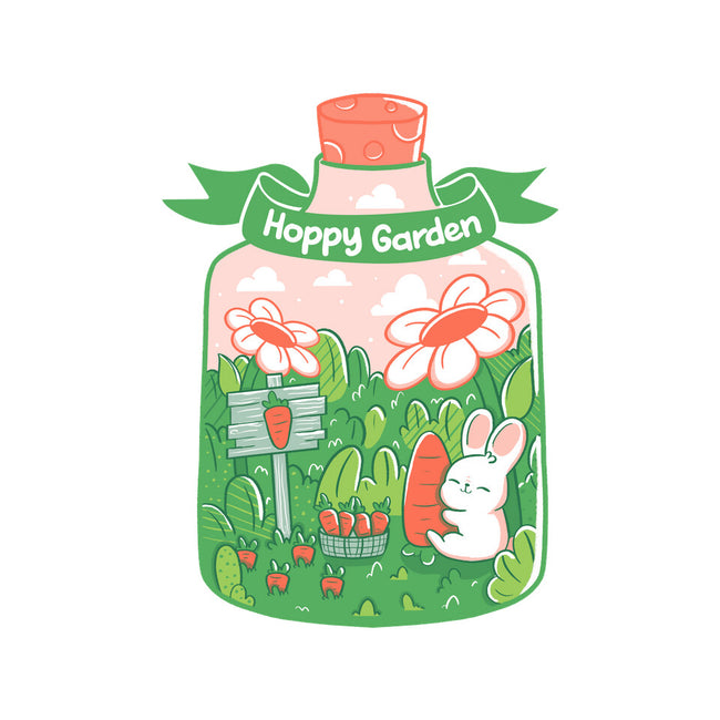 Hoppy Bunny Garden-Womens-Basic-Tee-tobefonseca