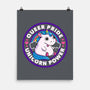 Queer Pride Unicorn Power-None-Matte-Poster-tobefonseca