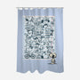 Doodle Beagle-None-Polyester-Shower Curtain-Xentee