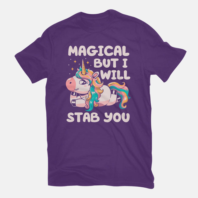 Magical But Will Stab You-Womens-Fitted-Tee-koalastudio