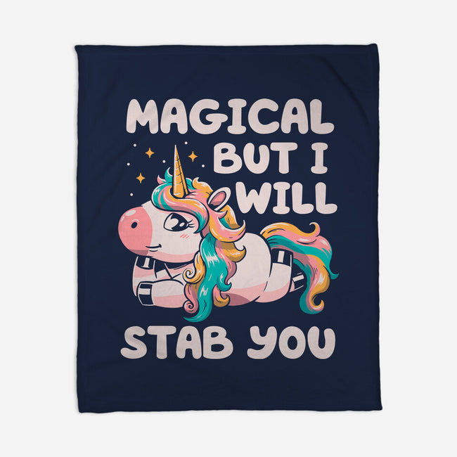 Magical But Will Stab You-None-Fleece-Blanket-koalastudio