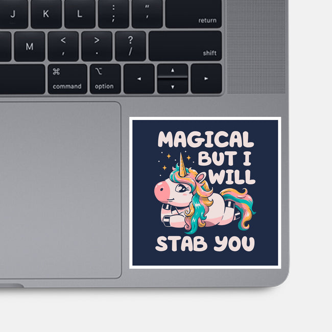 Magical But Will Stab You-None-Glossy-Sticker-koalastudio