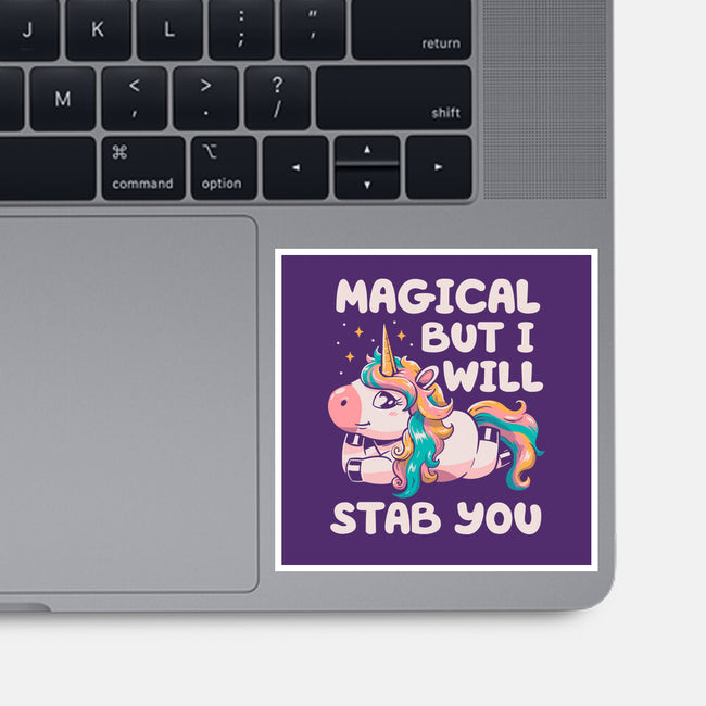 Magical But Will Stab You-None-Glossy-Sticker-koalastudio