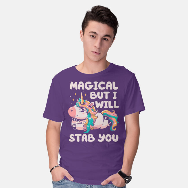 Magical But Will Stab You-Mens-Basic-Tee-koalastudio