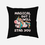 Magical But Will Stab You-None-Removable Cover-Throw Pillow-koalastudio