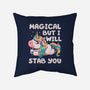 Magical But Will Stab You-None-Removable Cover-Throw Pillow-koalastudio