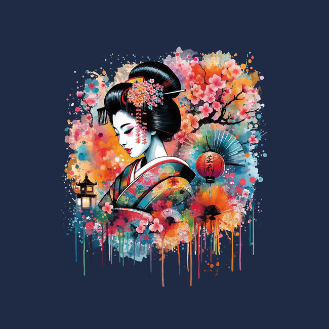 Geiko Watercolor-None-Polyester-Shower Curtain-DrMonekers