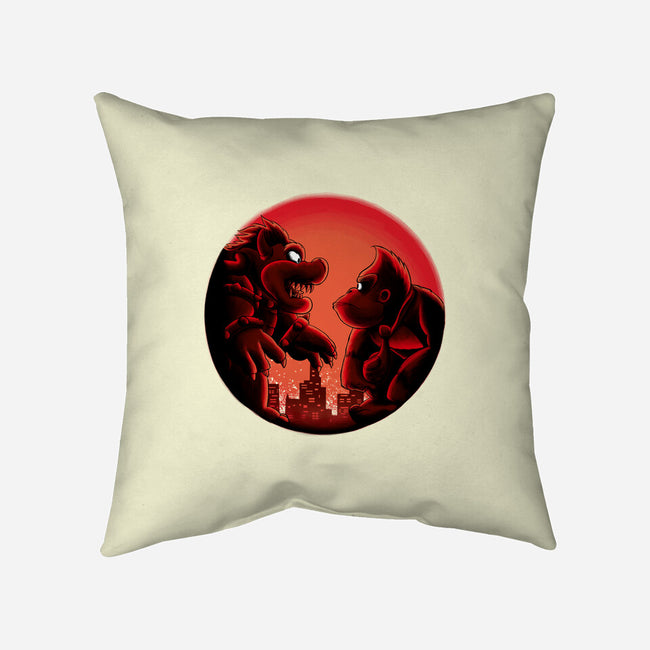 Koopa Vs Kong-None-Removable Cover w Insert-Throw Pillow-rmatix
