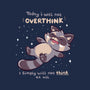 No Thoughts Raccoon-Cat-Basic-Pet Tank-TechraNova