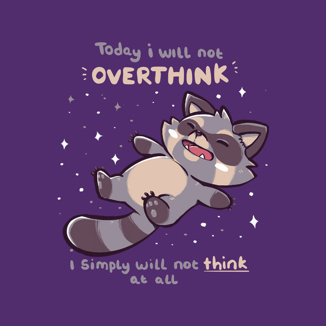 No Thoughts Raccoon-None-Polyester-Shower Curtain-TechraNova
