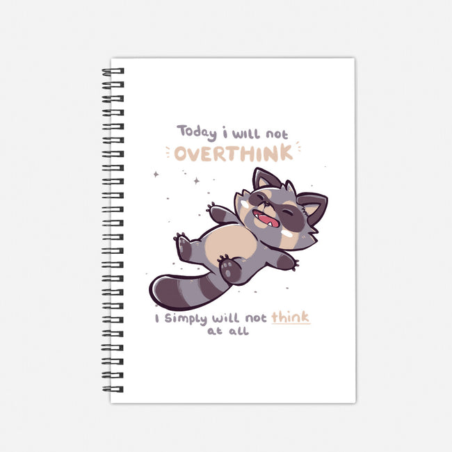 No Thoughts Raccoon-None-Dot Grid-Notebook-TechraNova