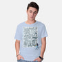 Doodle Heeler-Mens-Basic-Tee-Xentee