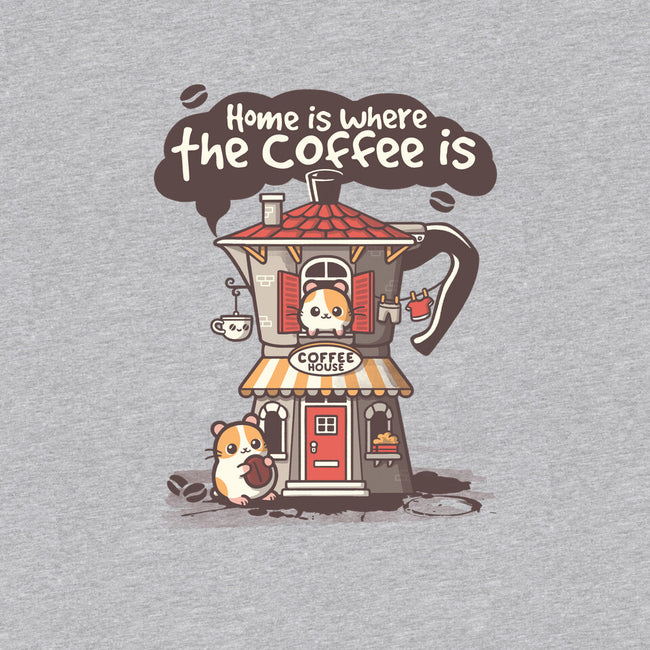 Home Is Where The Coffee Is-Womens-Basic-Tee-NemiMakeit