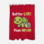 Better Late Than Never-None-Polyester-Shower Curtain-Freecheese