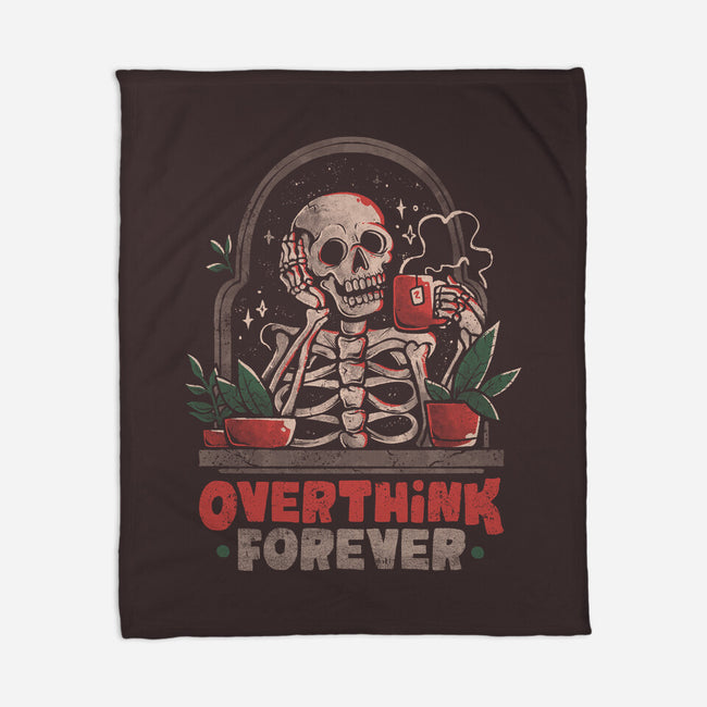 Overthink Forever-None-Fleece-Blanket-eduely