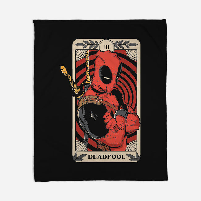 Deadpool Tarot-None-Fleece-Blanket-turborat14