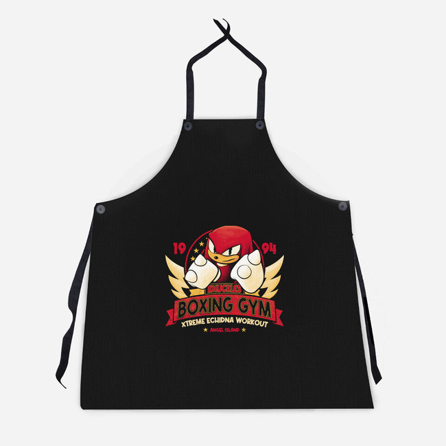 Knuckles Boxing Gym-Unisex-Kitchen-Apron-teesgeex