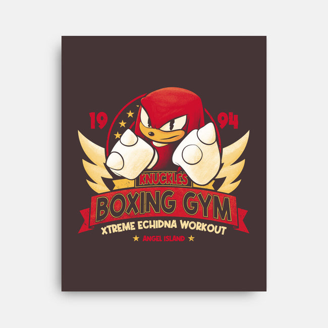 Knuckles Boxing Gym-None-Stretched-Canvas-teesgeex