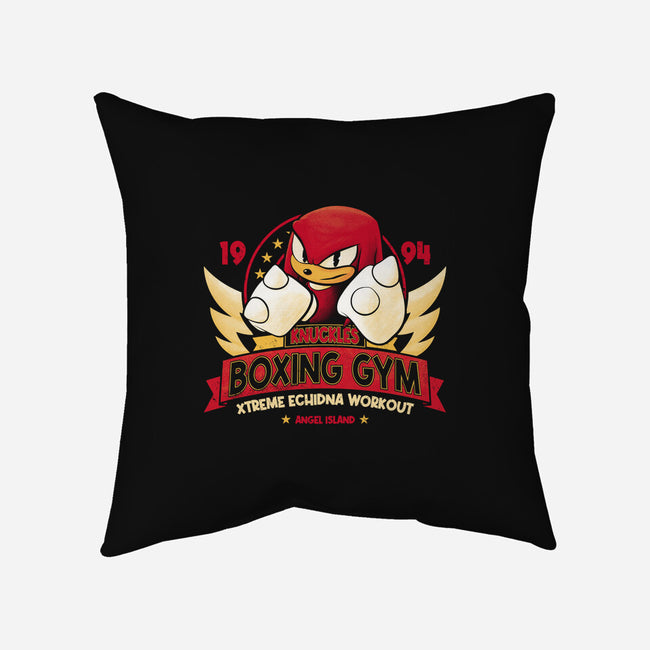 Knuckles Boxing Gym-None-Removable Cover w Insert-Throw Pillow-teesgeex