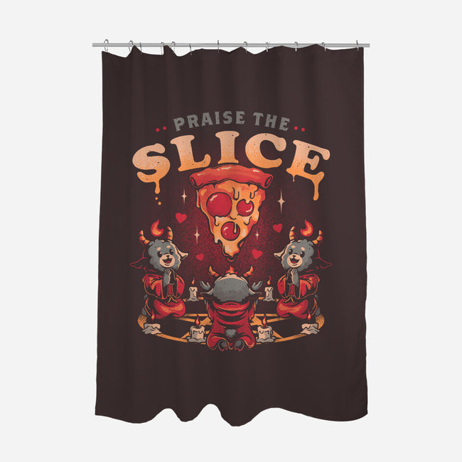 Praise The Slice-None-Polyester-Shower Curtain-eduely