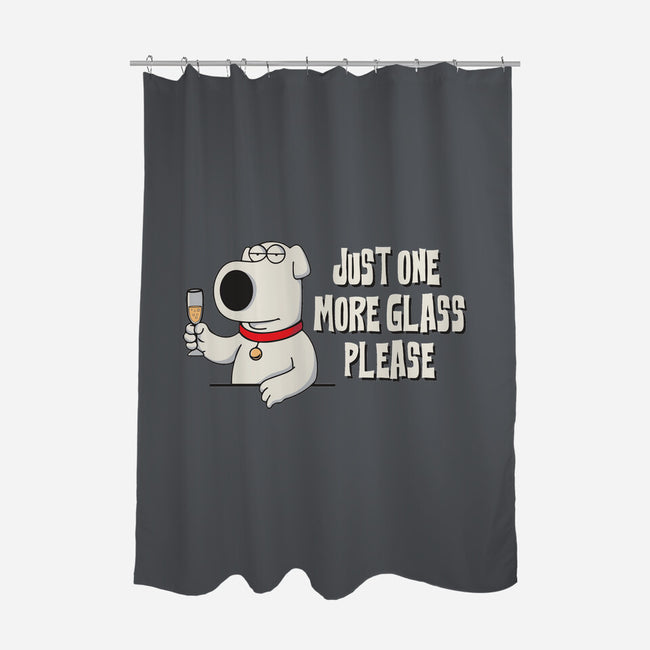 One More Glass-None-Polyester-Shower Curtain-turborat14