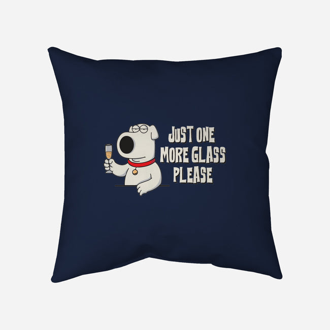 One More Glass-None-Removable Cover-Throw Pillow-turborat14