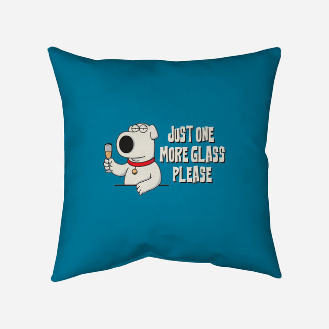 One More Glass-None-Removable Cover-Throw Pillow-turborat14
