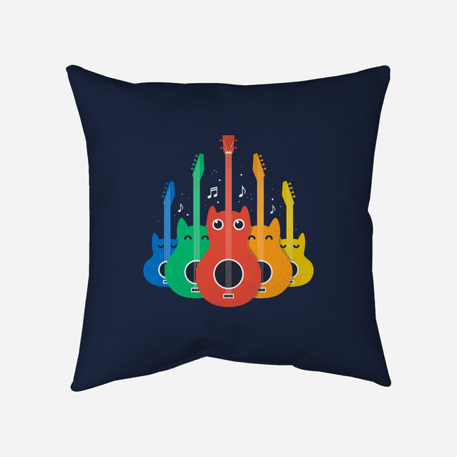 Feline Symphony-None-Removable Cover-Throw Pillow-erion_designs
