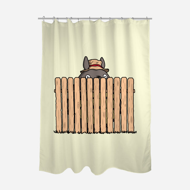 Hidden Neighbor-None-Polyester-Shower Curtain-Raffiti