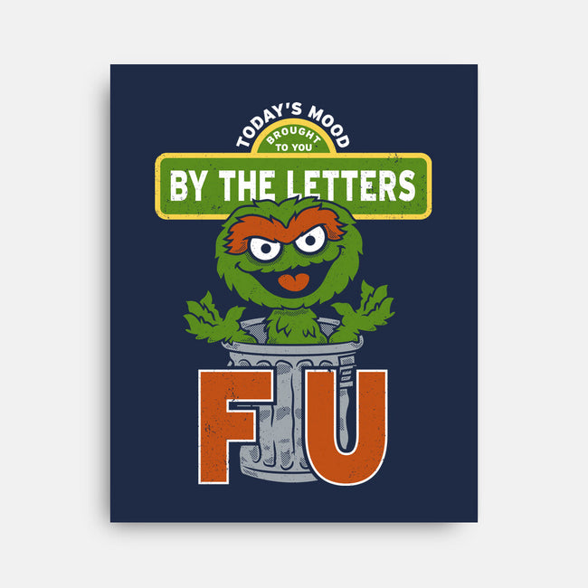 Grouchy Letters-None-Stretched-Canvas-Nemons