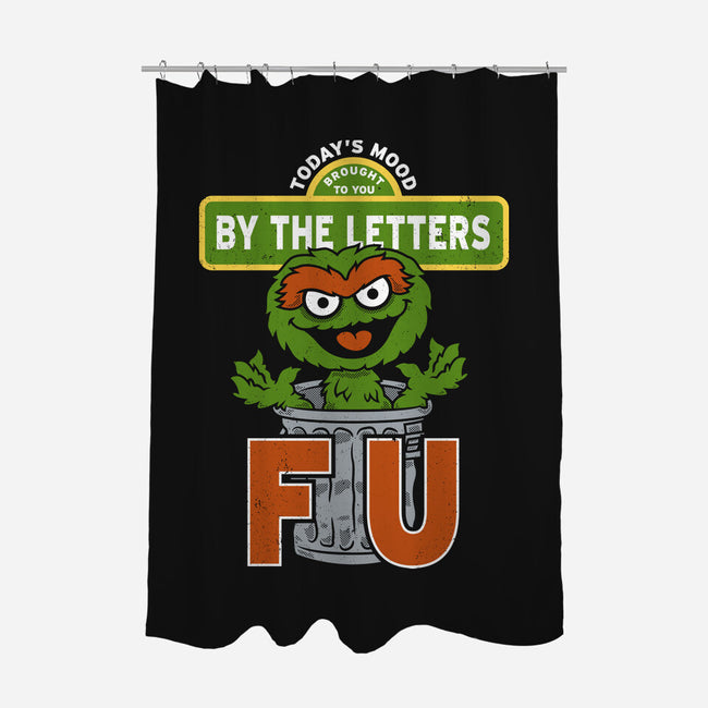 Grouchy Letters-None-Polyester-Shower Curtain-Nemons