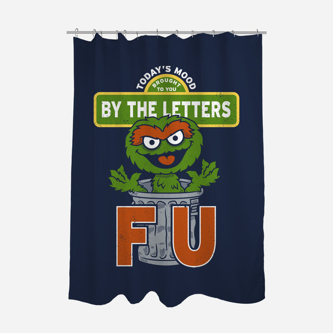 Grouchy Letters-None-Polyester-Shower Curtain-Nemons