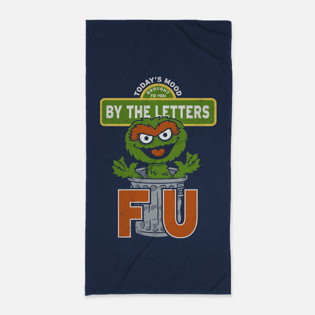 Grouchy Letters-None-Beach-Towel-Nemons