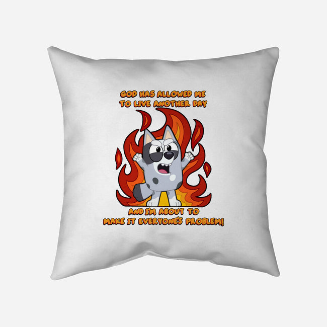 Muffin Lives Another Day-None-Removable Cover-Throw Pillow-Alexhefe